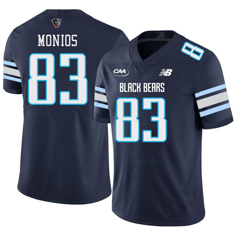 Men #83 Michael Monios Maine Black Bears College Football Jerseys Stitched Sale-Navy